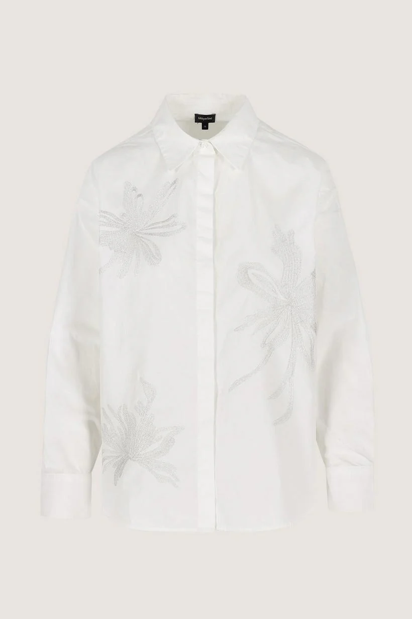 Blouses lange mouw wit Mayerline - Image 5