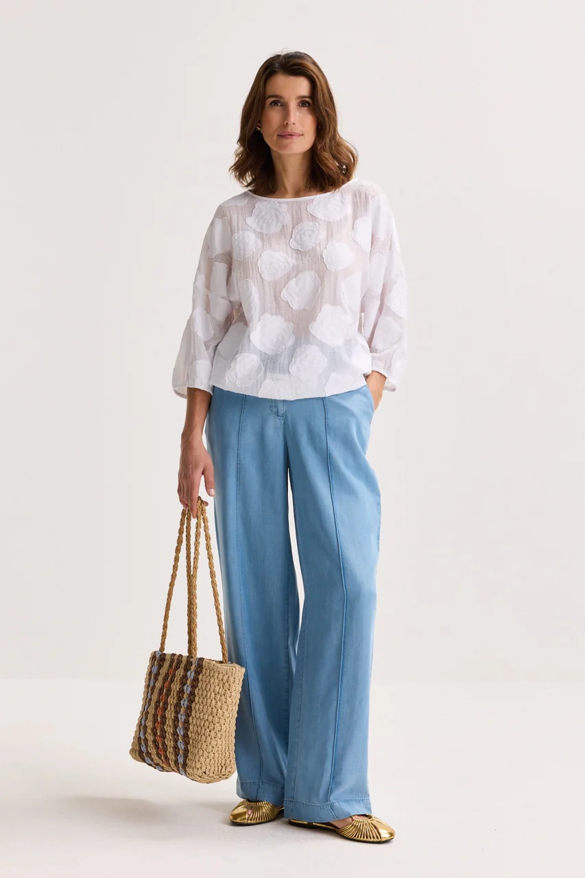 Blouses lange mouw wit Mayerline - Image 7