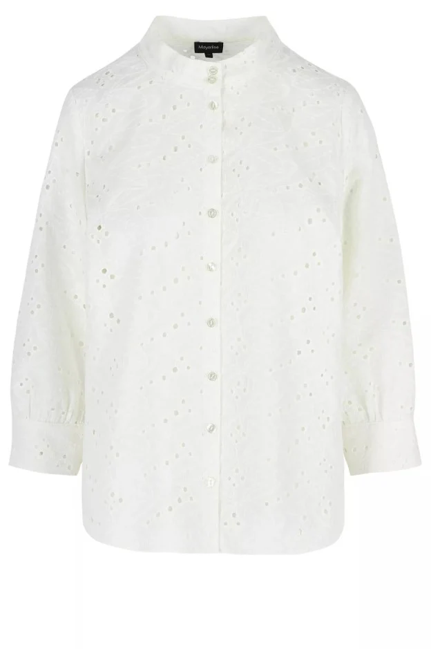 Blouses lange mouw wit Mayerline - Image 3