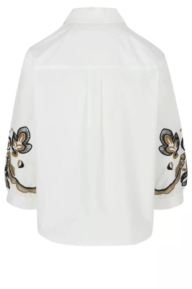 Blouses lange mouw wit Mayerline - Image 2