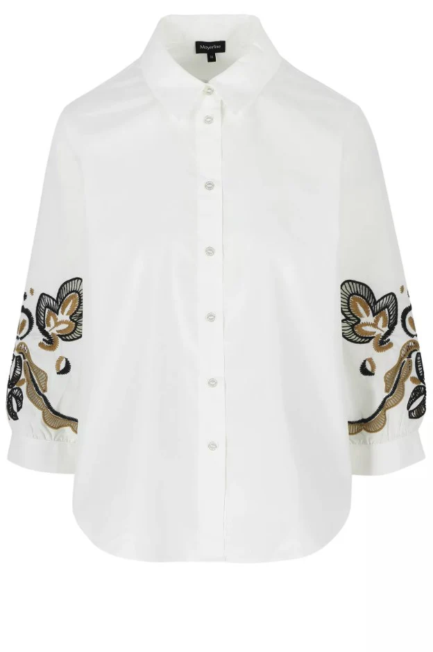 Blouses lange mouw wit Mayerline - Image 3