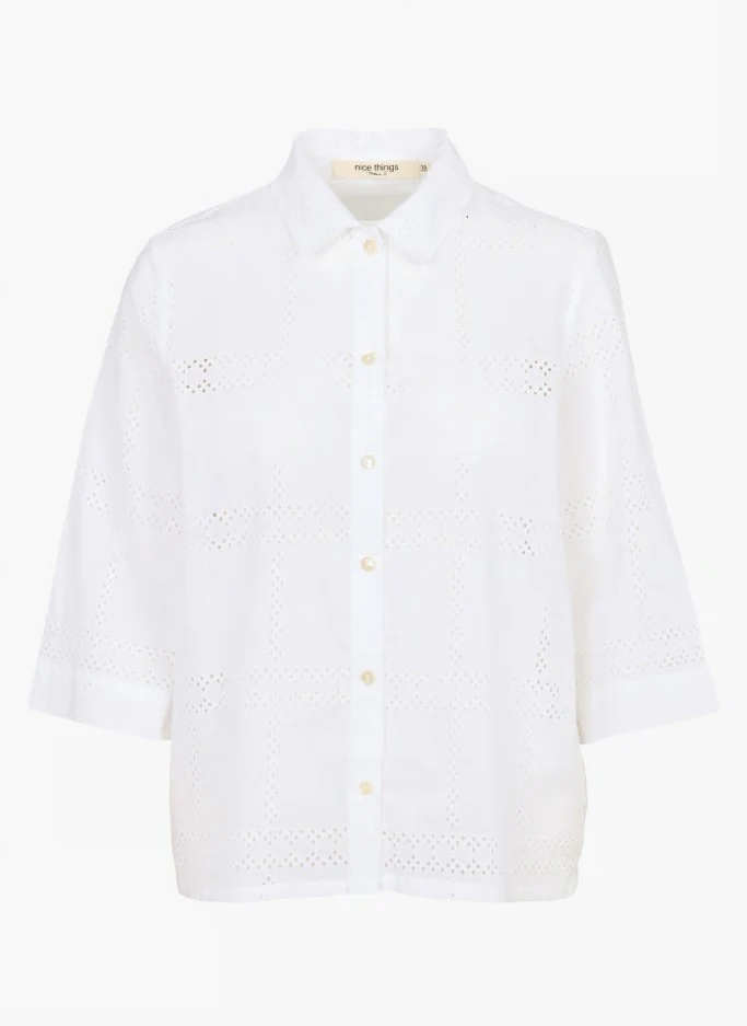 Blouses lange mouw wit Nice Things