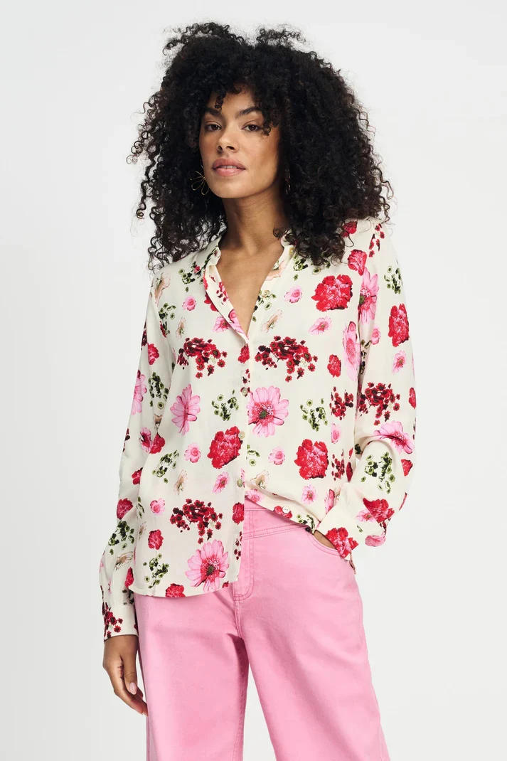 Blouses lange mouw wit POM Amsterdam