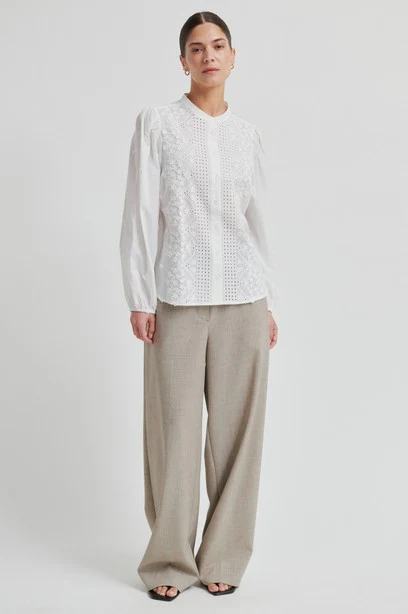 Blouses lange mouw wit Second Female - Image 3