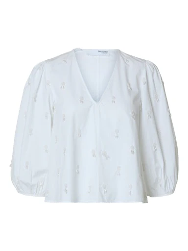 Blouses lange mouw wit Selected FEMME - Image 2