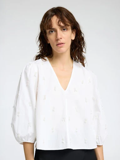 Blouses lange mouw wit Selected FEMME - Image 3