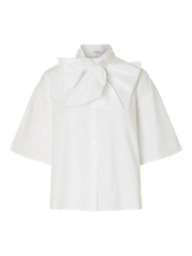Blouses korte mouw wit Selected FEMME