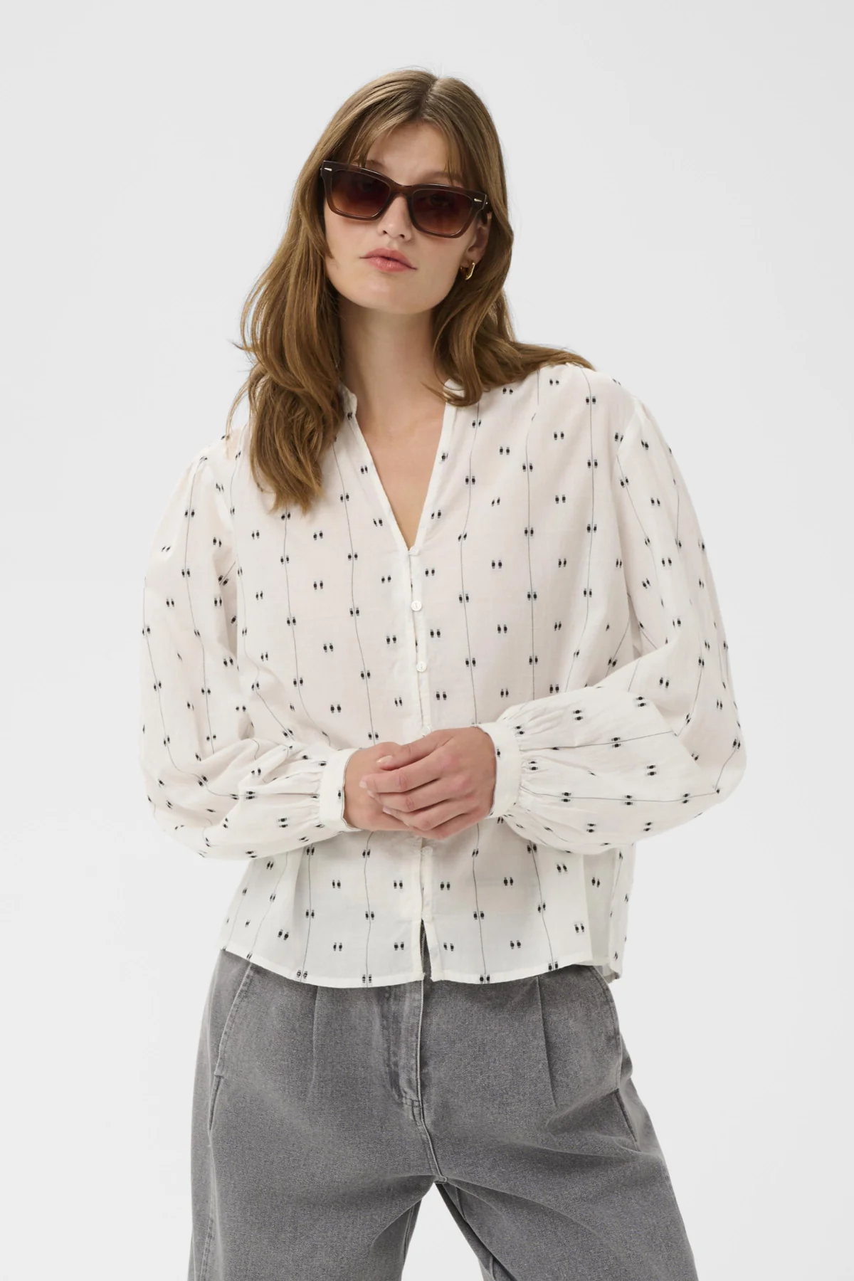 Blouses lange mouw wit Soaked In Luxury