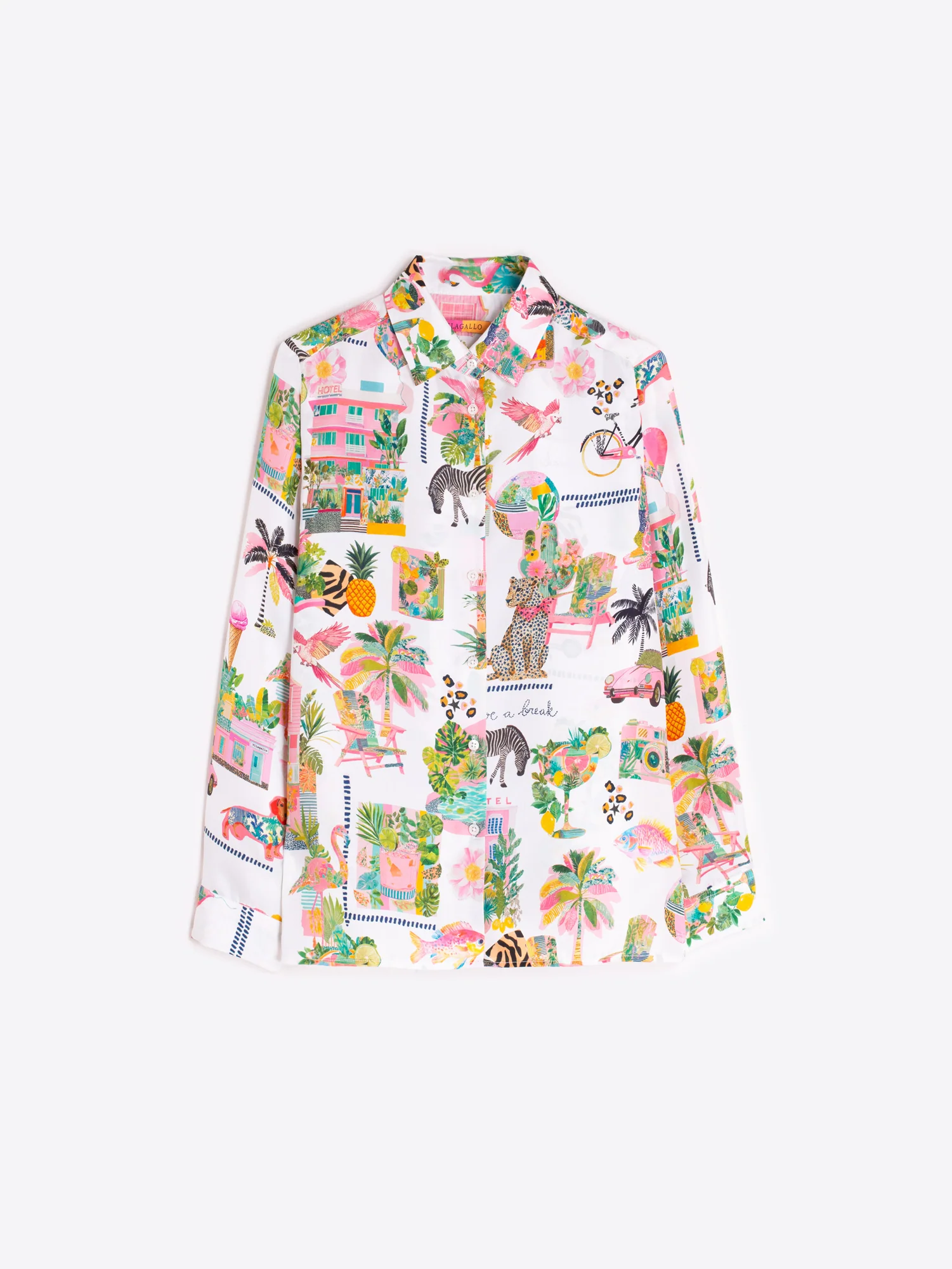 Blouses lange mouw wit Vilagallo - Image 3