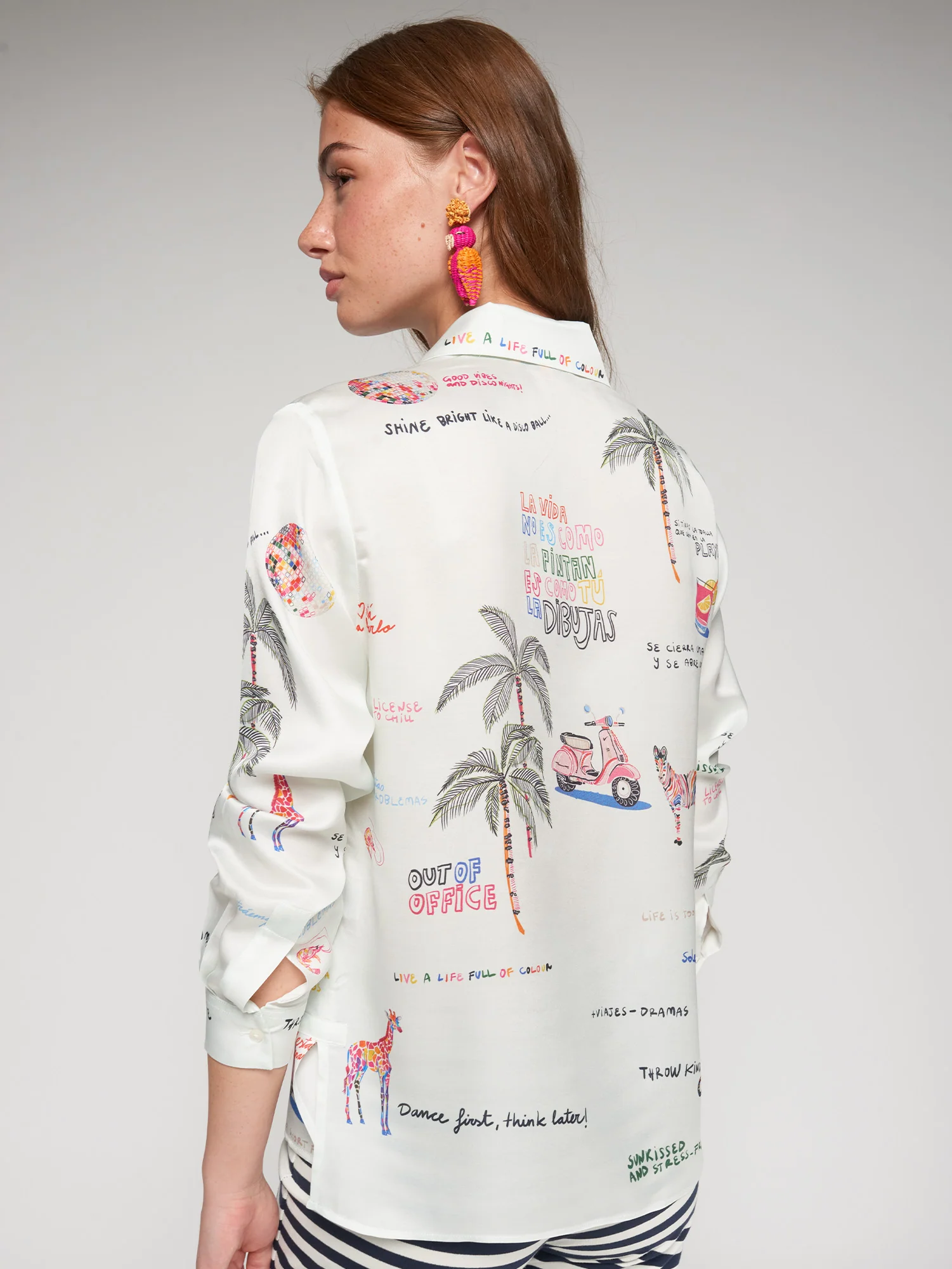 Blouses lange mouw wit Vilagallo - Image 5