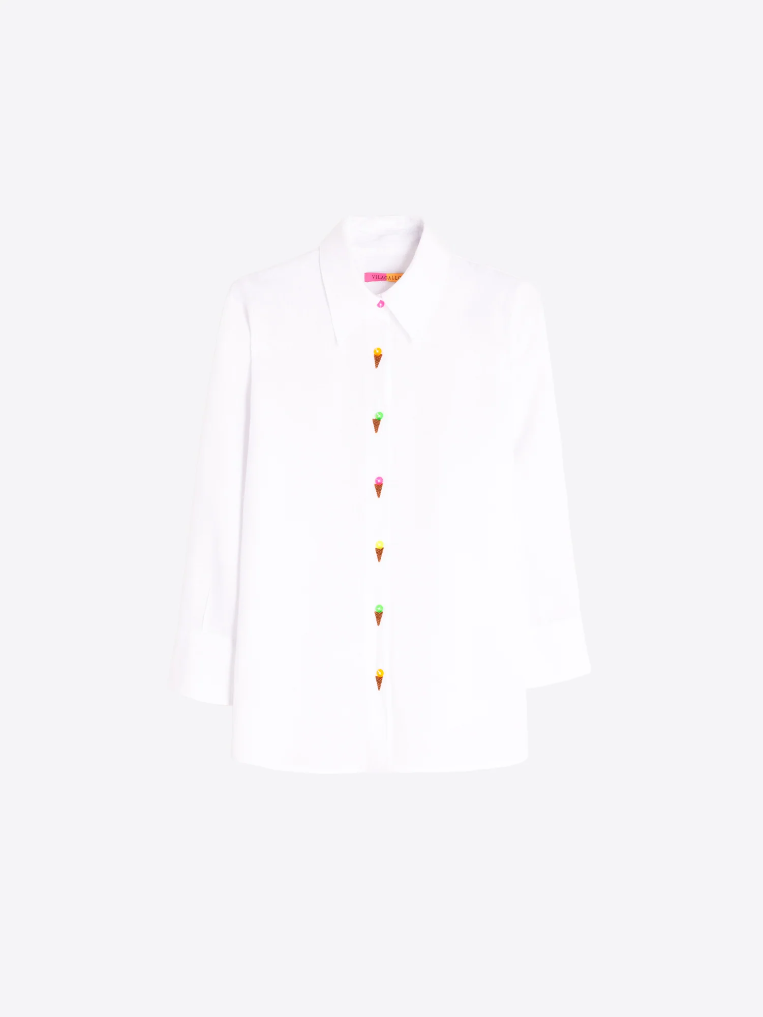 Blouses lange mouw wit Vilagallo - Image 3