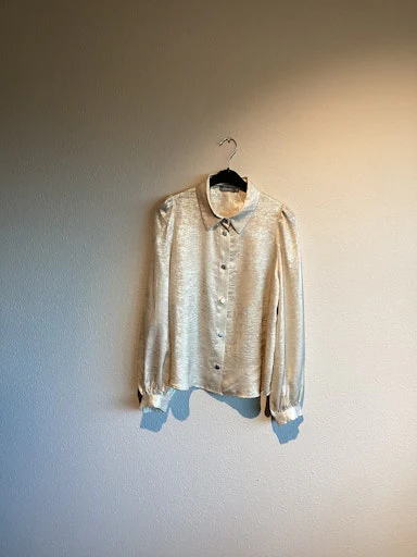 Blouses lange mouw zilver Geisha - Image 2