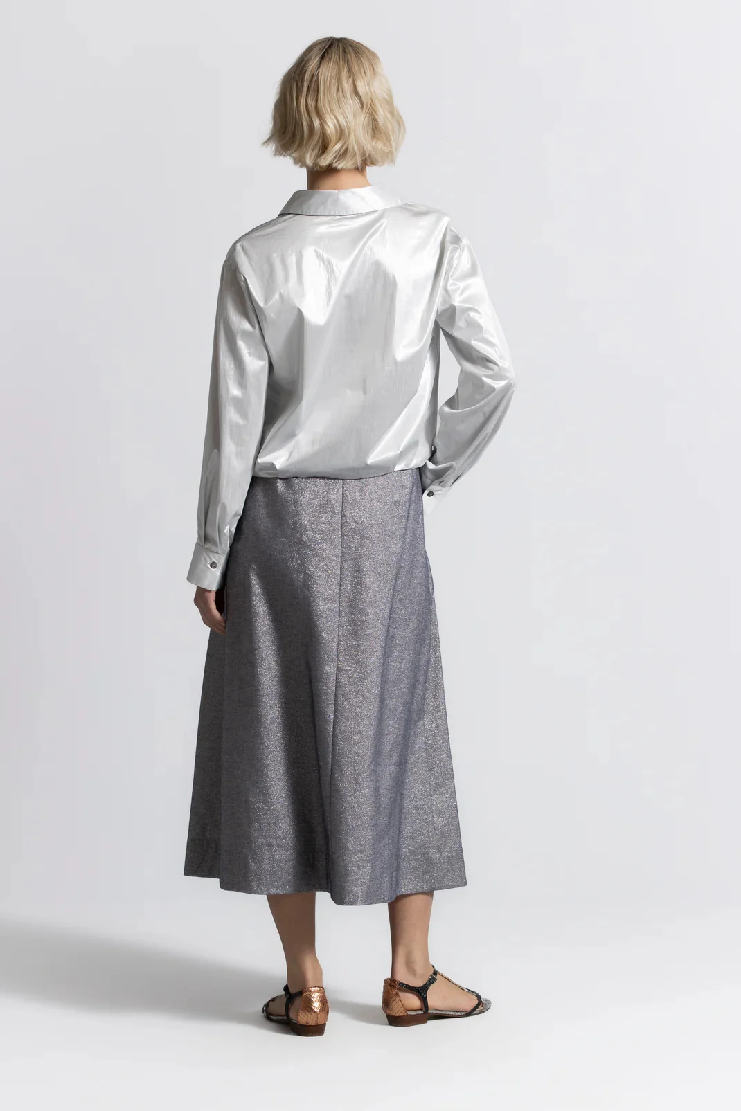 Blouses lange mouw zilver Gigue - Image 2