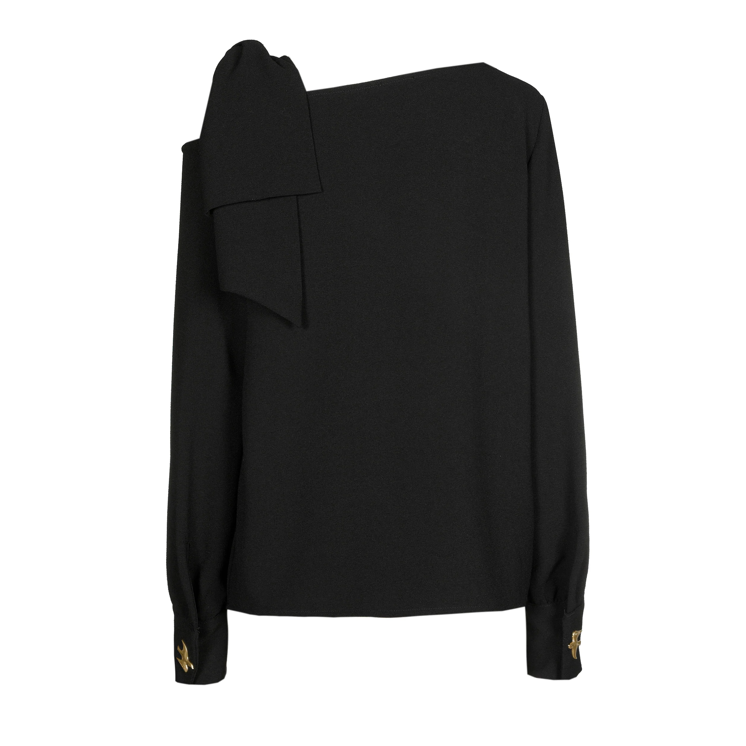 Blouses lange mouw zwart Caroline Biss - Image 2