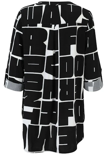 Blouses lange mouw zwart Doris Streich - Image 2