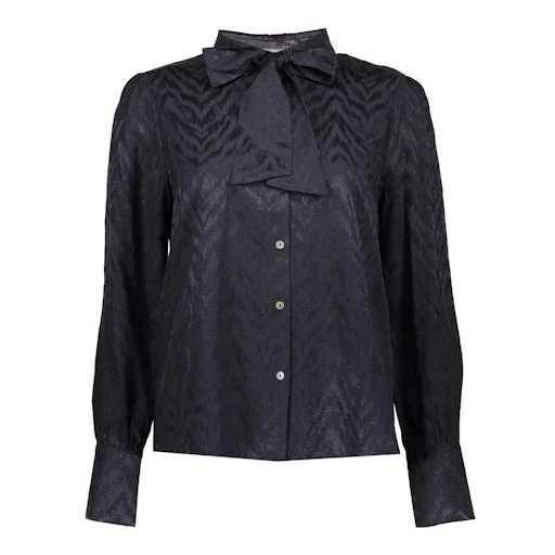 Blouses lange mouw zwart Geisha - Image 2
