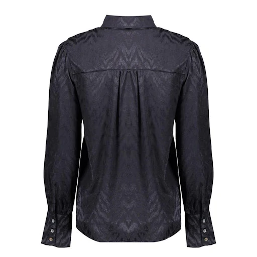 Blouses lange mouw zwart Geisha - Image 4