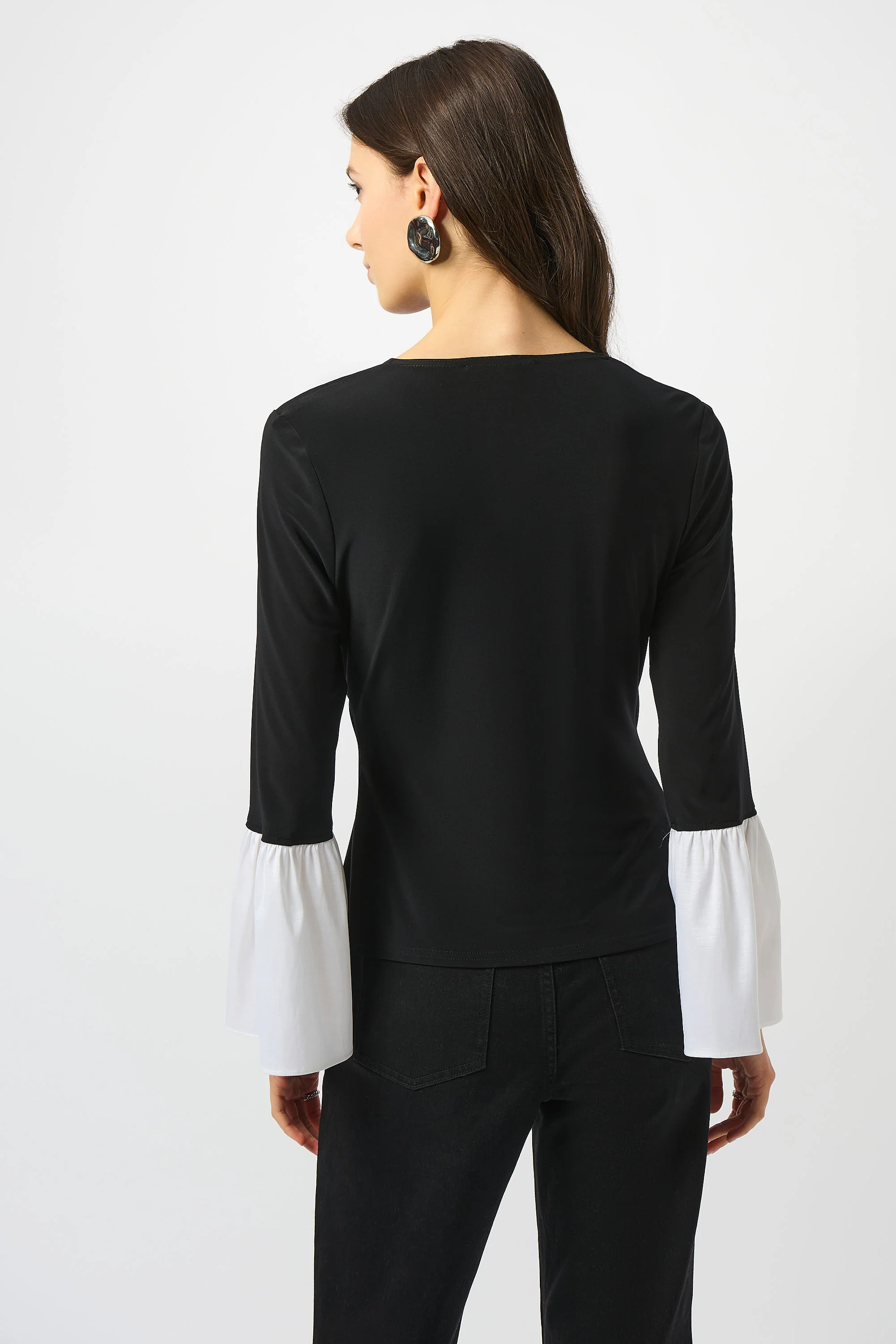 Blouses lange mouw zwart Joseph Ribkoff - Image 3