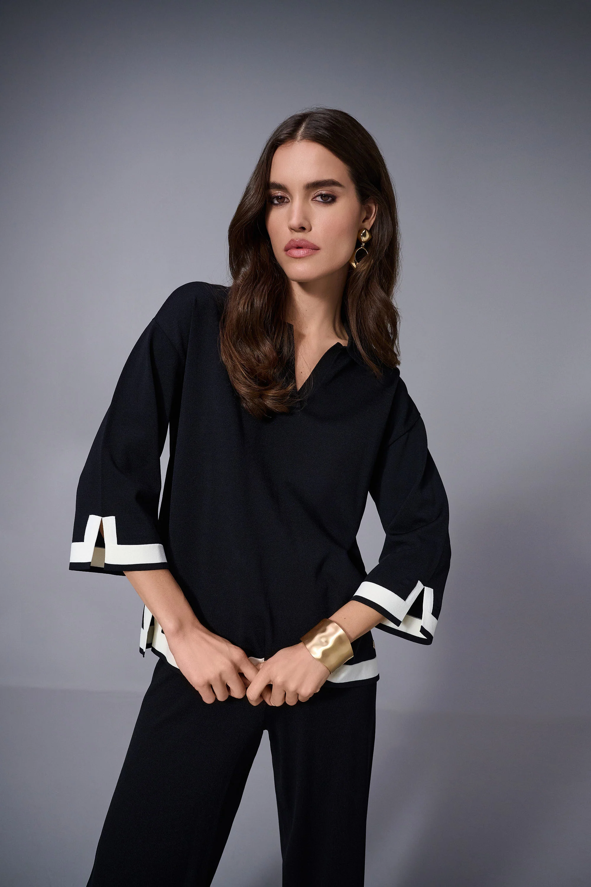 Blouses lange mouw zwart Joseph Ribkoff