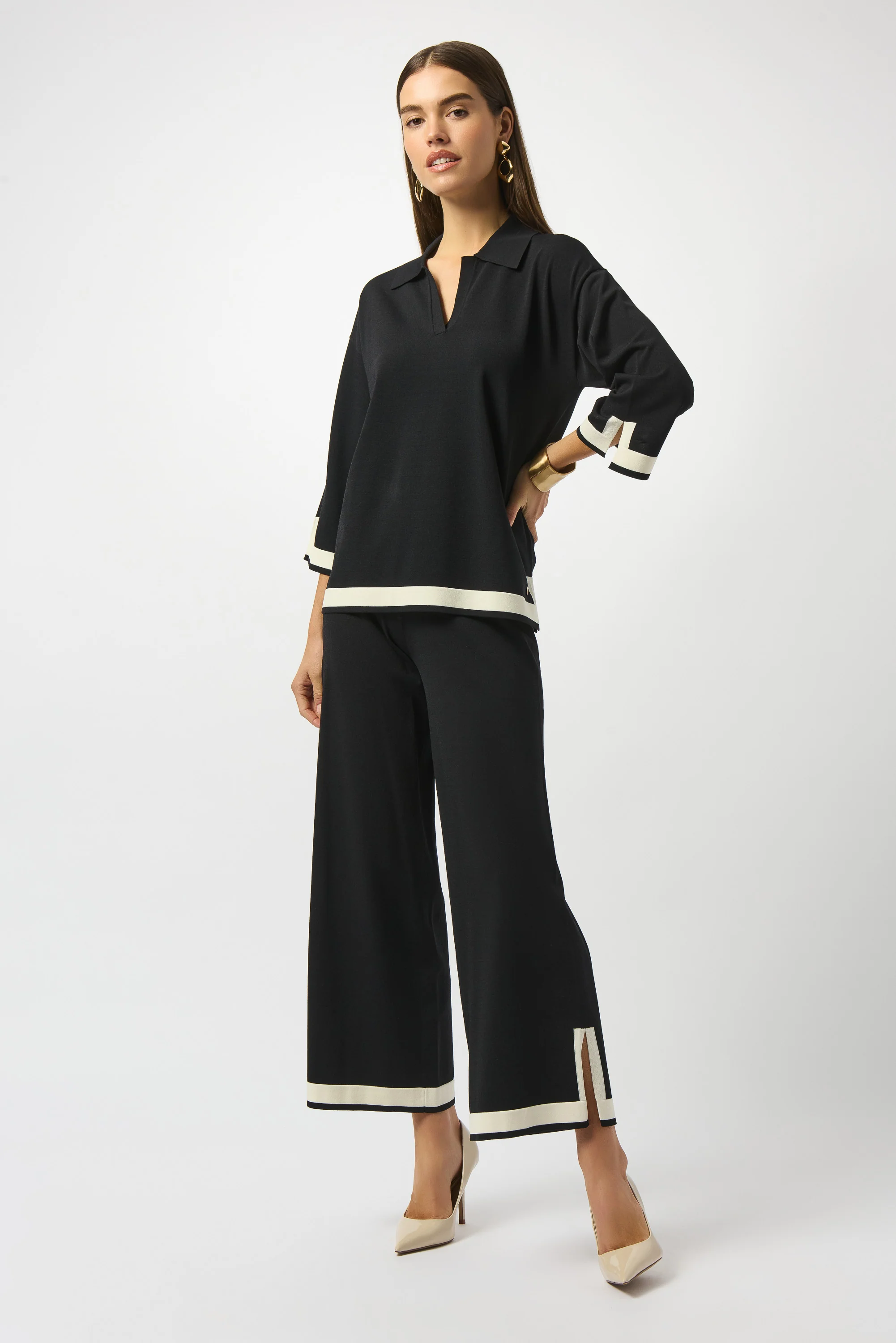 Blouses lange mouw zwart Joseph Ribkoff - Image 2