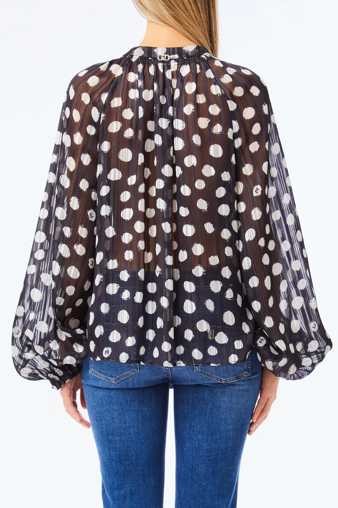 Blouses lange mouw zwart Liu Jo - Image 3