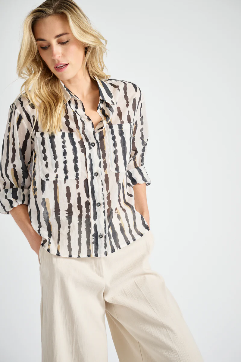 Blouses lange mouw zwart Marie Méro