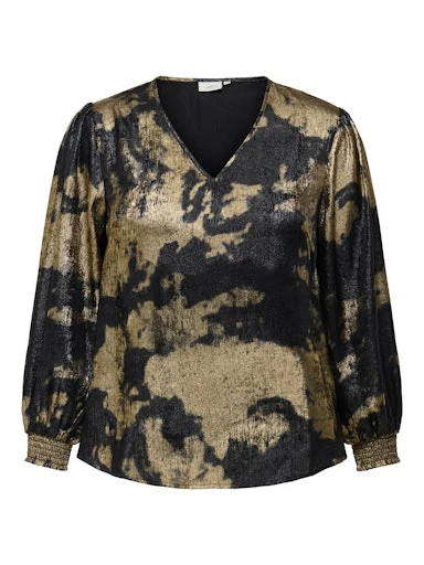 Blouses lange mouw zwart ONLY Carmakoma