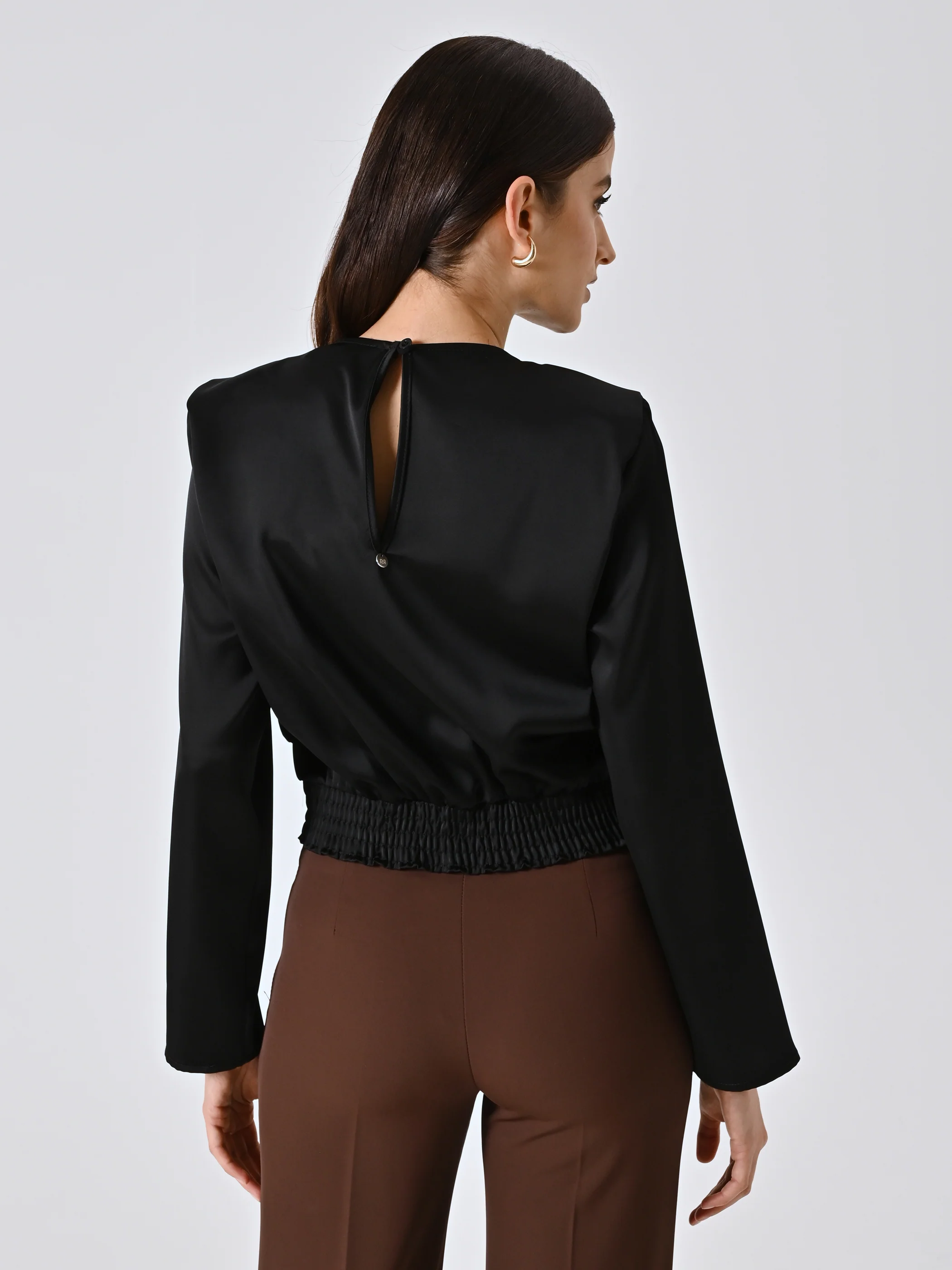 Blouses lange mouw zwart Rinascimento - Image 3