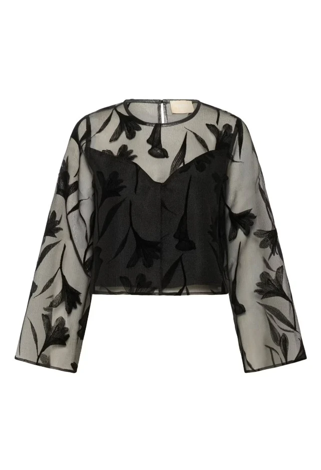 Blouses lange mouw zwart Soaked In Luxury - Image 4