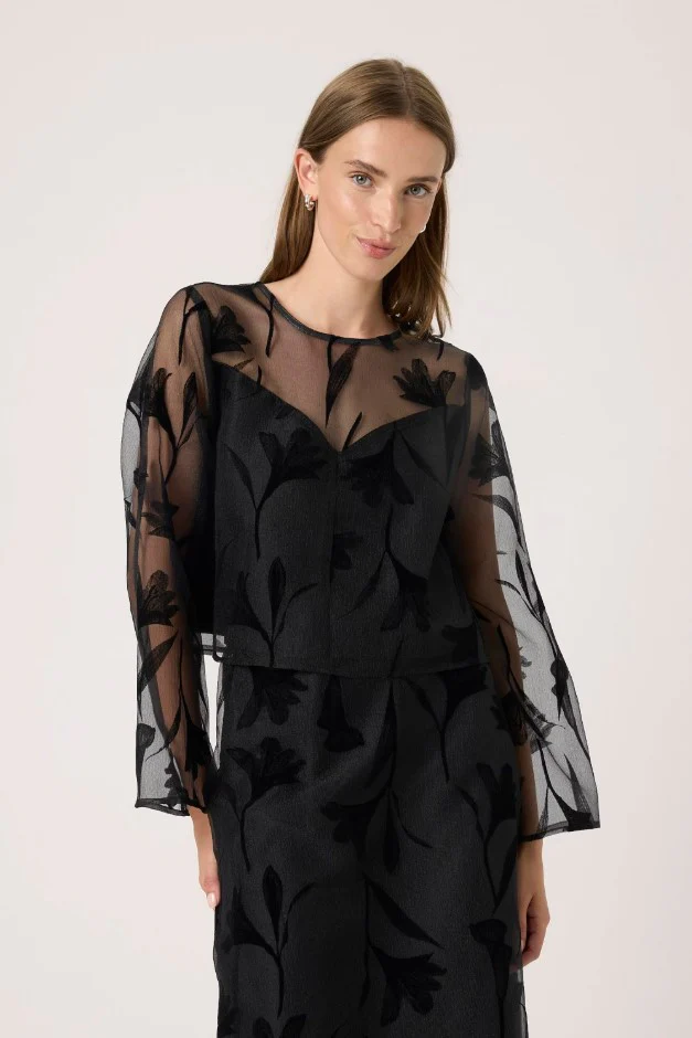 Blouses lange mouw zwart Soaked In Luxury - Image 5