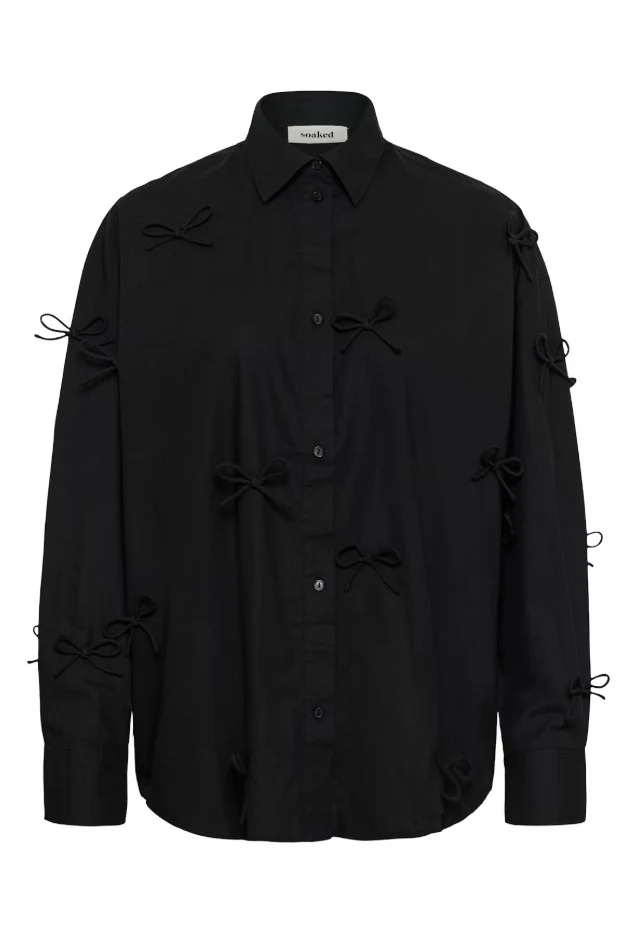 Blouses lange mouw zwart Soaked In Luxury - Image 3