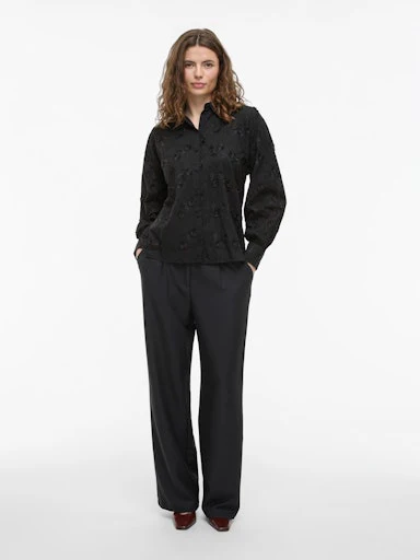 Blouses lange mouw zwart VILA - Image 5