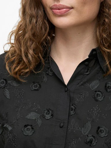 Blouses lange mouw zwart VILA - Image 7