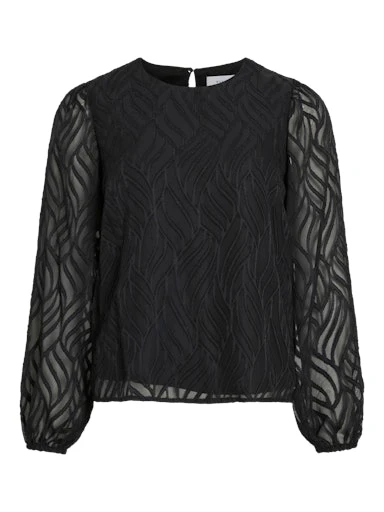Blouses lange mouw zwart VILA