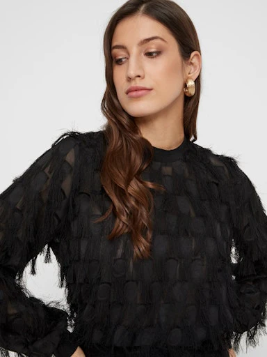 Blouses lange mouw zwart Y.A.S - Image 3