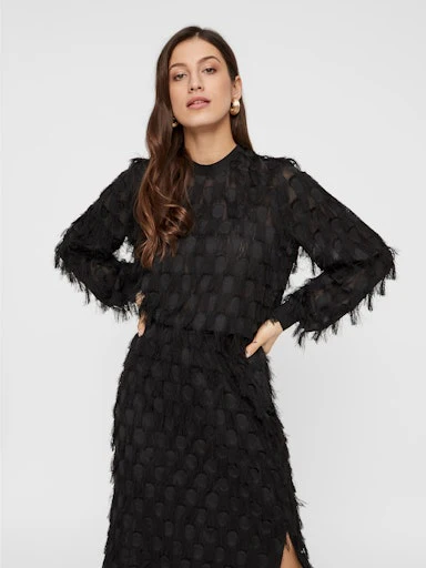Blouses lange mouw zwart Y.A.S - Image 6