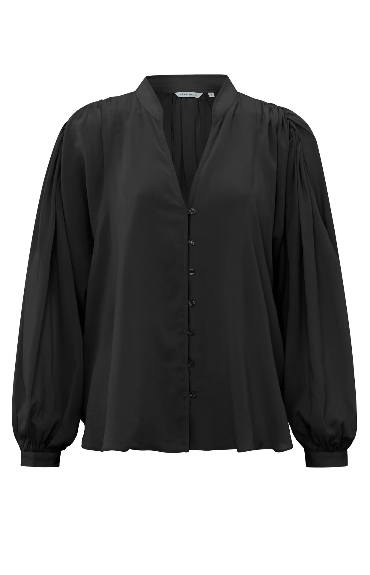 Blouses lange mouw zwart YAYA - Image 2