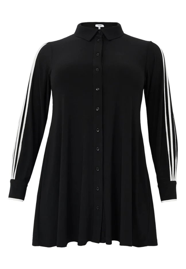 Blouses lange mouw zwart Yoek - Image 2