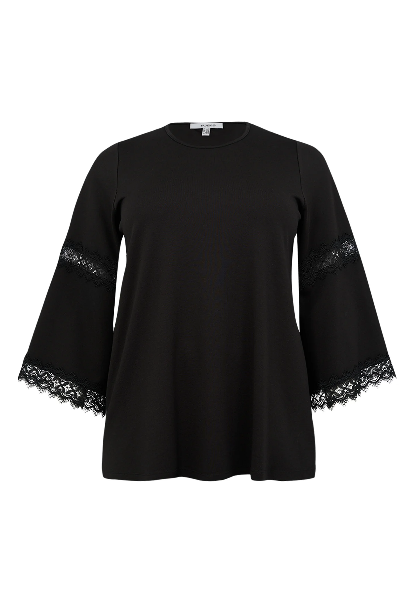 Blouses lange mouw zwart Yoek - Image 2