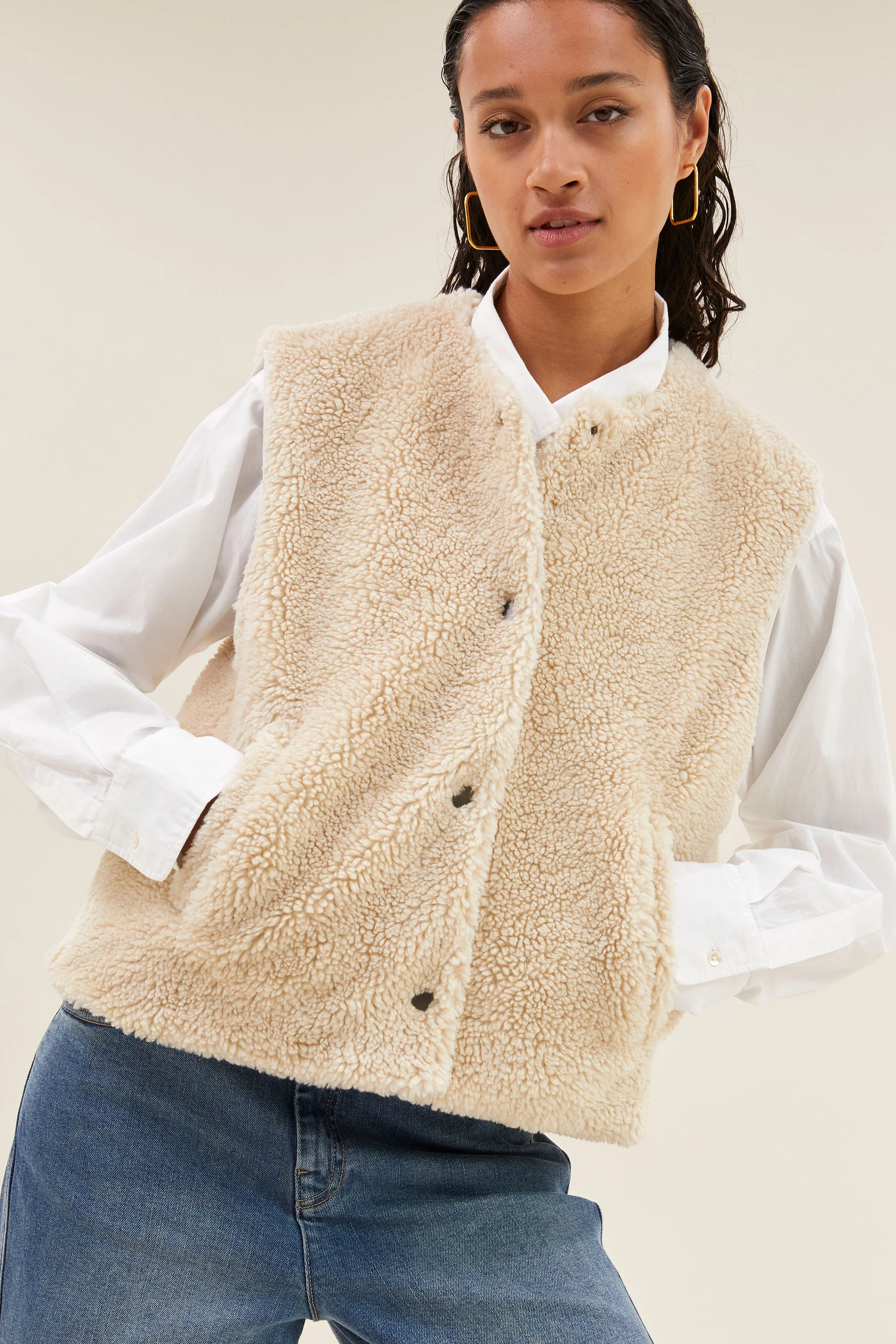 Bodywarmers beige by-bar