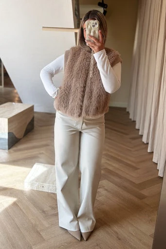 Bodywarmers beige Rino&Pelle - Image 2