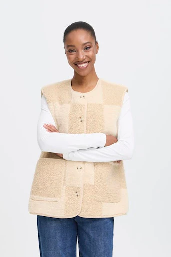 Bodywarmers grijs ICHI - Image 6