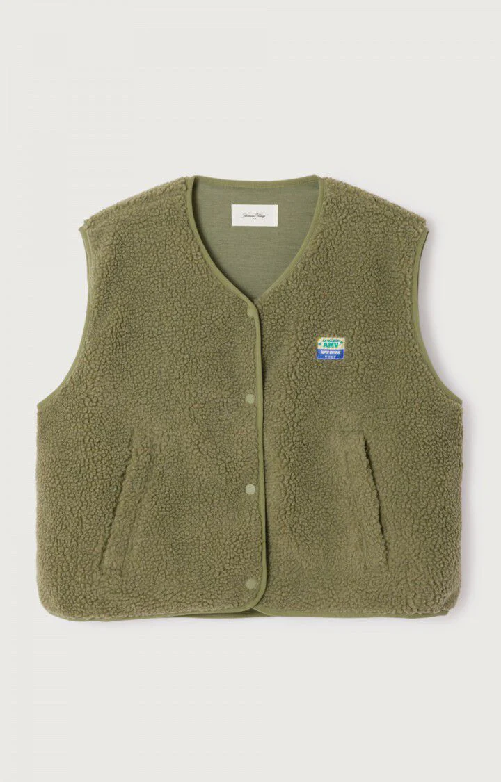 Bodywarmers groen American Vintage