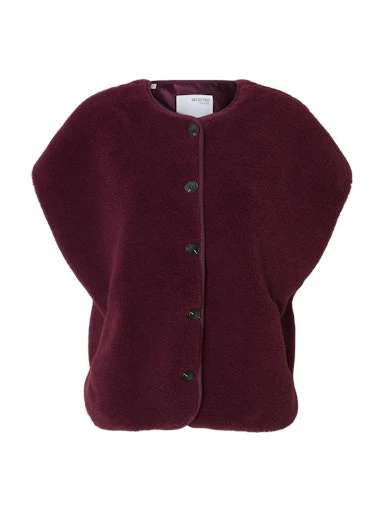 Bodywarmers bordeaux Selected FEMME