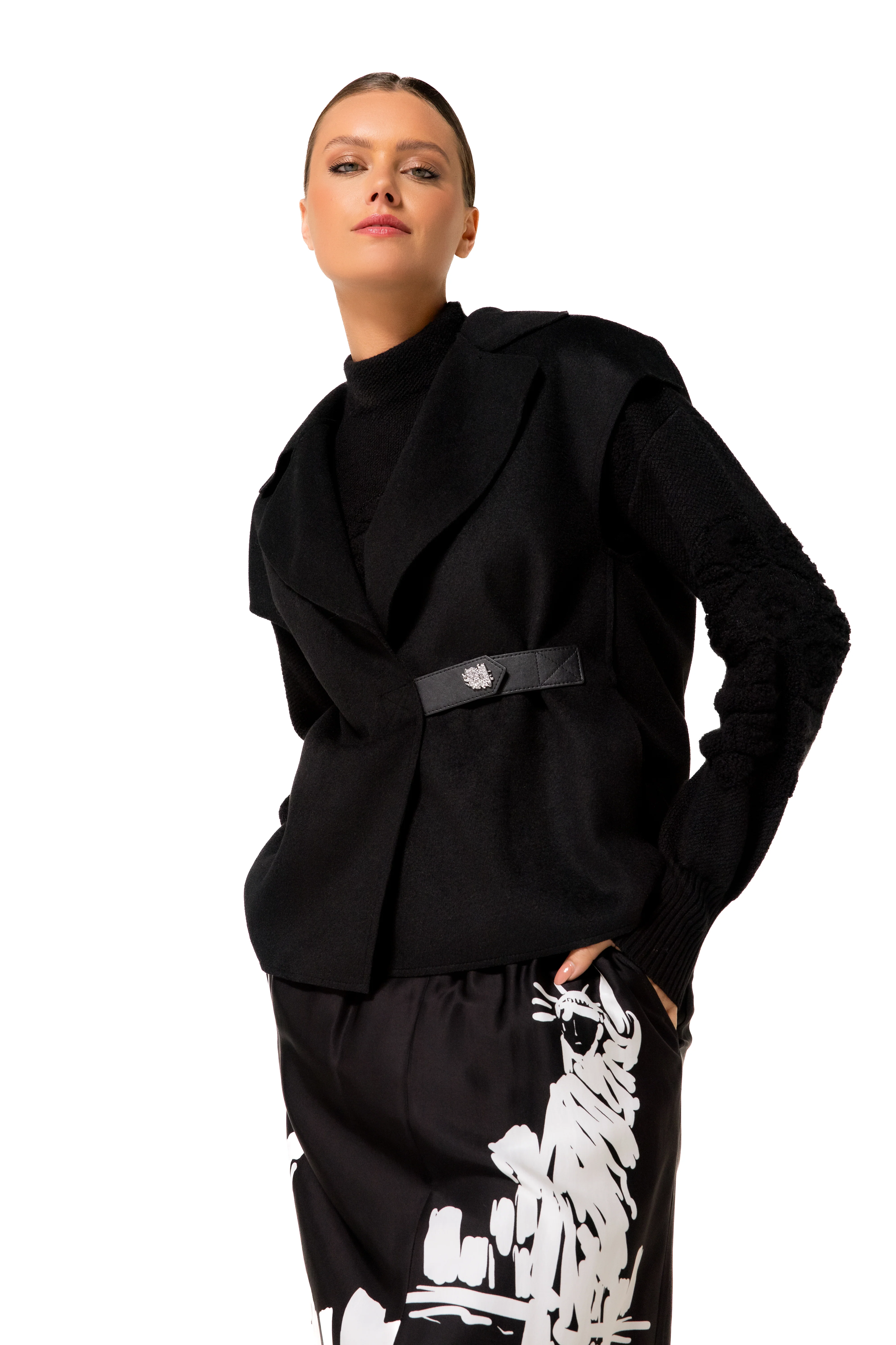 Bodywarmers zwart Caroline Biss