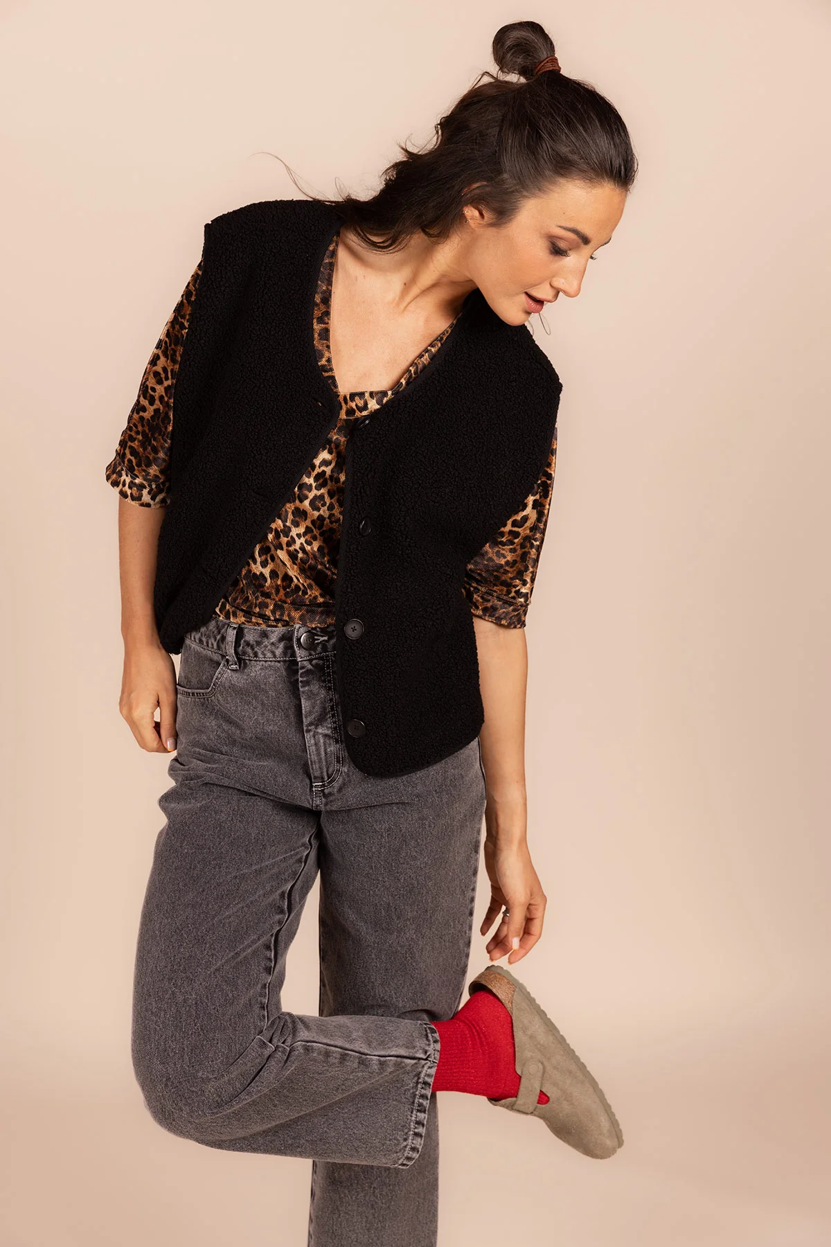 Bodywarmers zwart Four Roses - Image 3