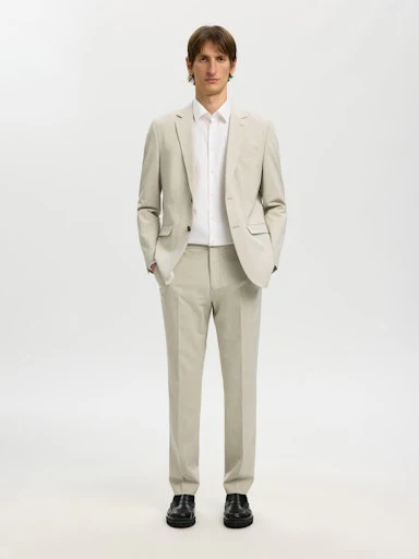 Broeken beige Selected HOMME - Image 4