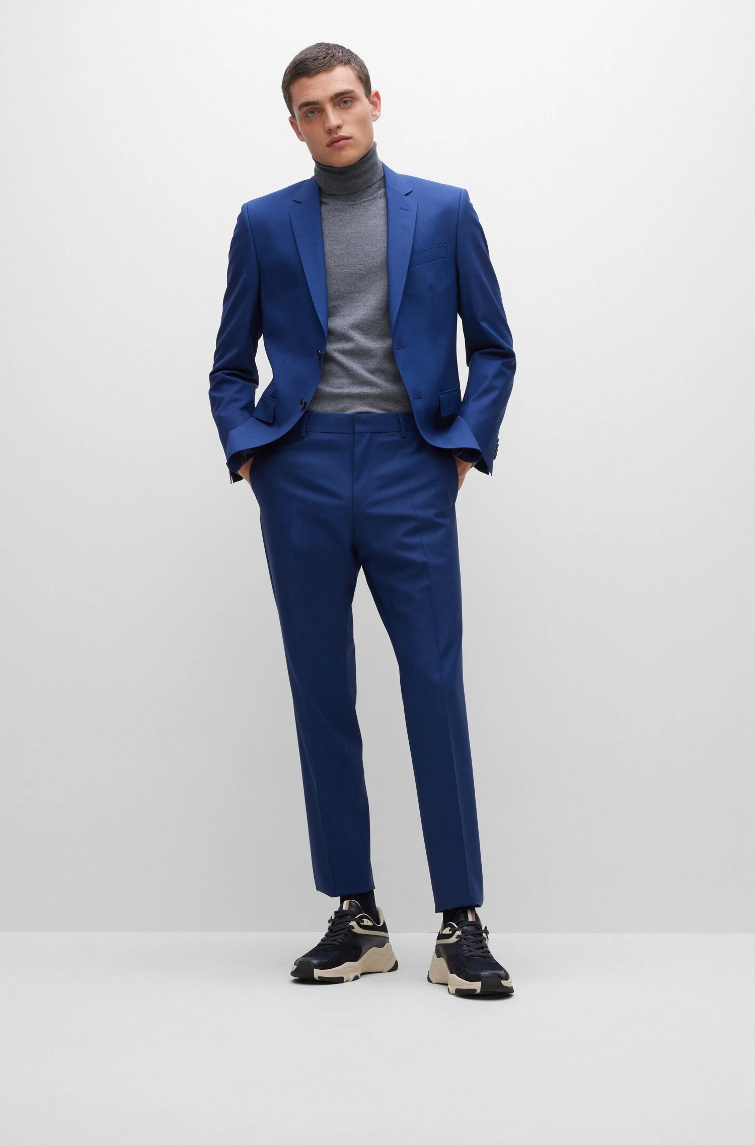 Broeken navy Boss Men Black - Image 2