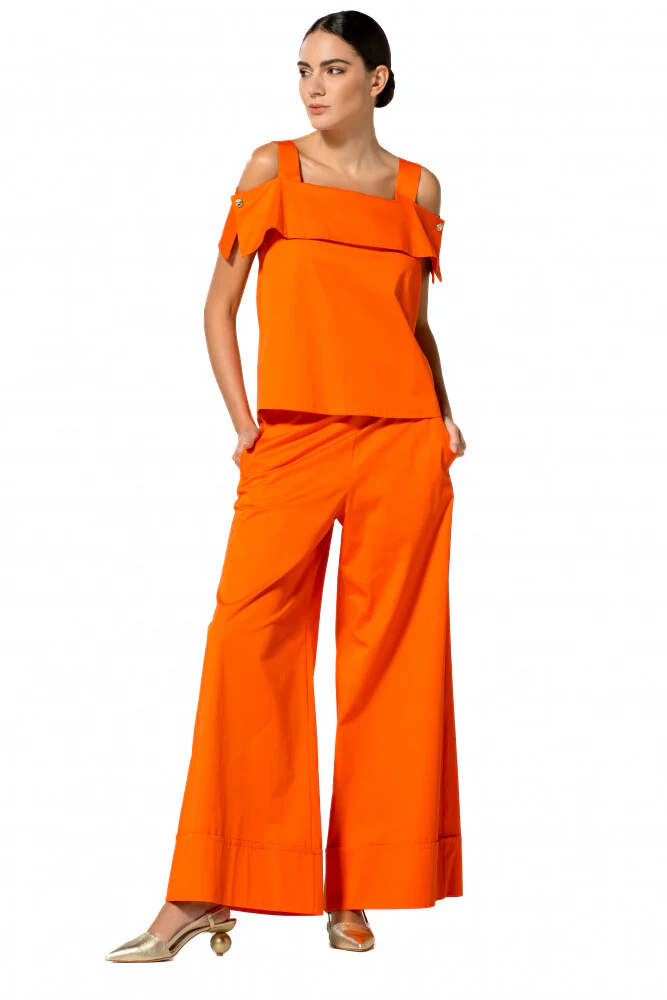 Broeken oranje Caroline Biss