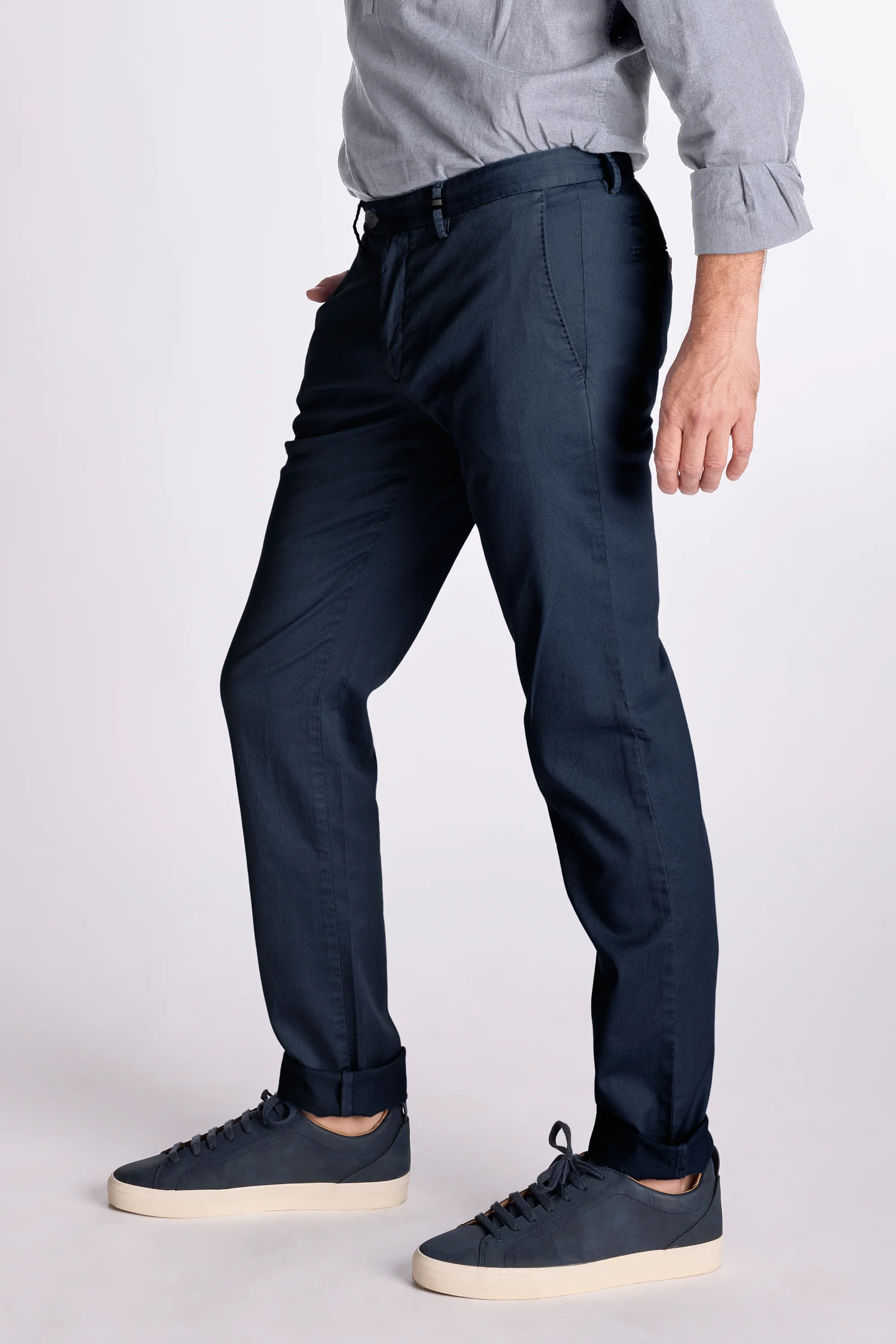 Broeken navy Zilton